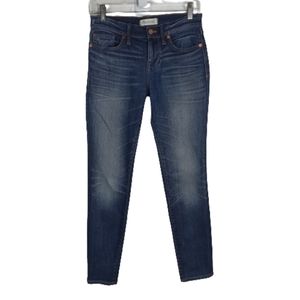 Madewell 'Skinny Skinny' Jeans 26 Dark Wash 8.5" Rise